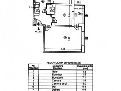 Ap 2 cam cf 1 dec, et 1/4,  Mihai Bravu- Maternitate